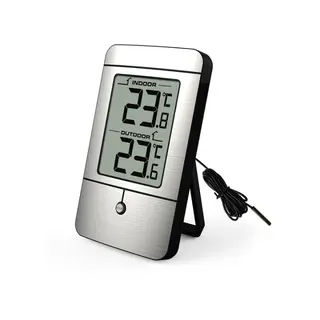Produktfoto för TERMOMETER IN/UT MIN/MAX ALU 219 | Beijerbygg Byggmaterial