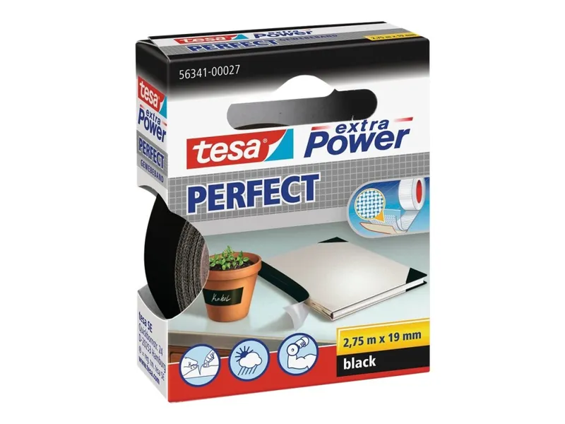 Alternativ bild 0 för tesa Cloth Tape extra Power Perfect 2.75m x 19mm Red