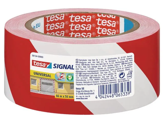 Alternativ bild 0 för tesa® Golvmarkering 50mmx66m röd/vit