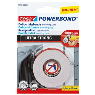 Produktfoto för tesa® Monteringstejp Powerbond 19mmx1,5m