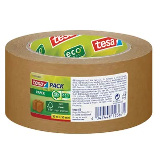 Produktfoto för tesa® Packtejp Papper 50mmx50m brun