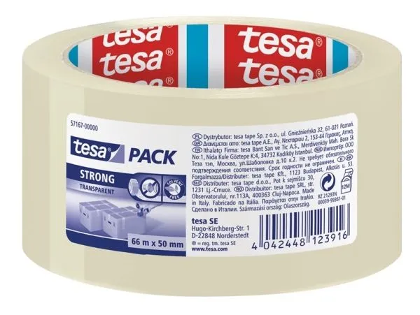 Alternativ bild 0 för tesa® Packtejp Strong 50mmx66m klar