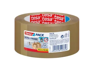 Produktfoto för tesa® Packtejp Ultra Strong 50mmx66m brun