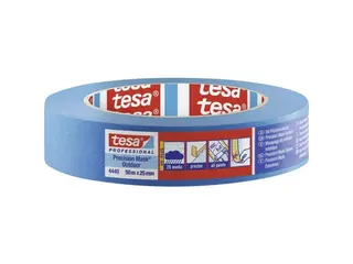 Produktfoto för tesa PRECISION OUTDOOR 04440-00001-00 Crepebånd tesa® Professional Blå (L x B) 50 m x 25 mm 1 stk