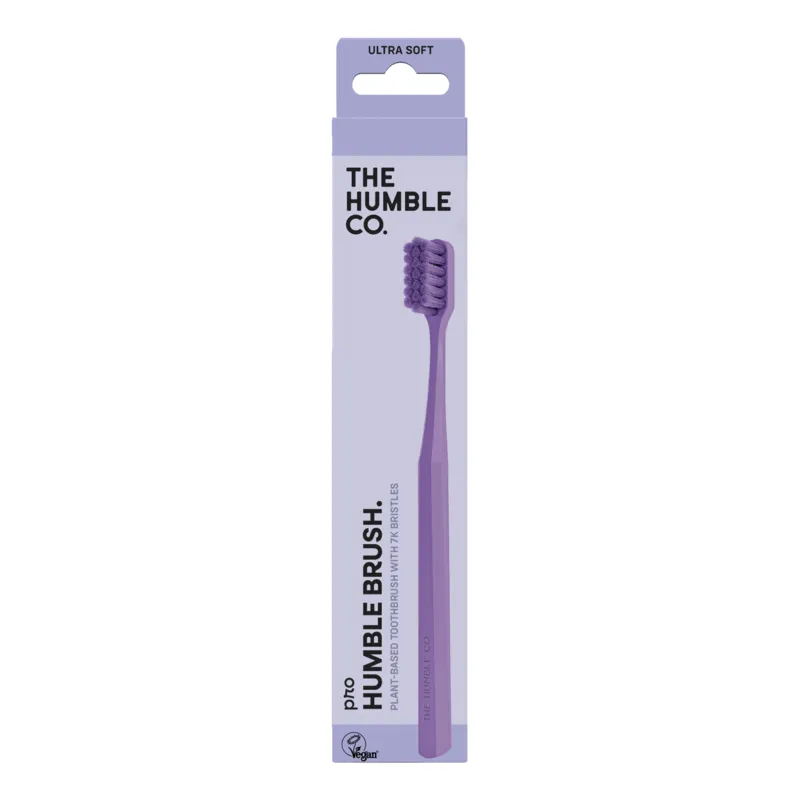 Bild 1 för The Humble Co. Brush Plant-based - 7k bristles - Ultra soft Purpl