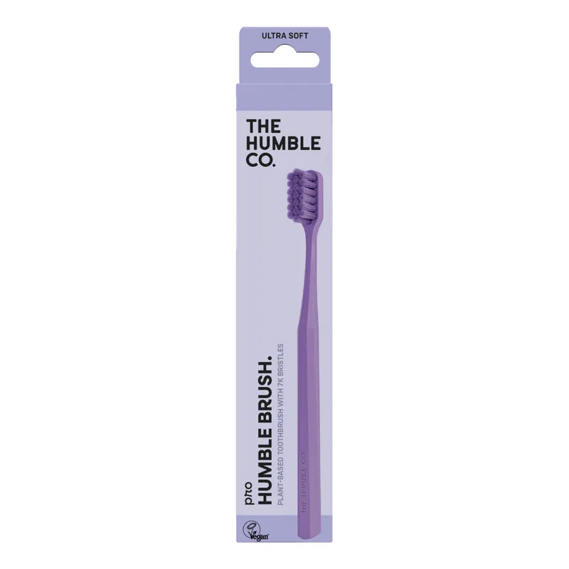 Bild 2 för The Humble Co. Brush Plant-based - 7k bristles - Ultra soft Purpl