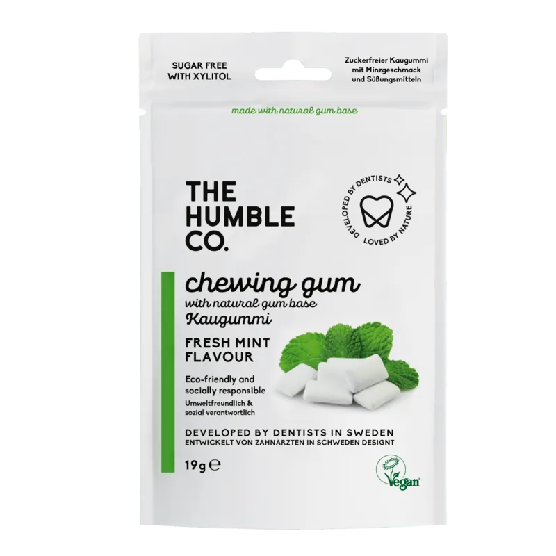 Bild 1 för The Humble Co. Humble Chewing Gum Fresh Mint 10 st