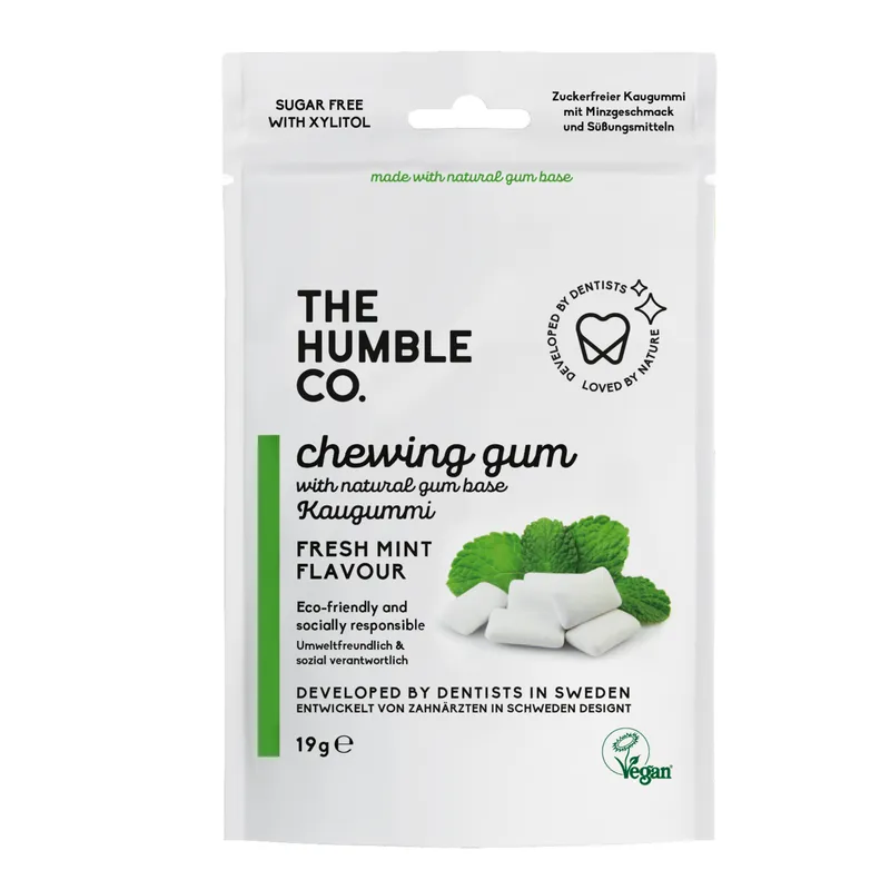 Bild 2 för The Humble Co. Humble Chewing Gum Fresh Mint 10 st