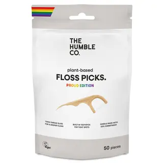 Produktfoto för The Humble Co. Humble Dental Floss pick - double thread 50-pack