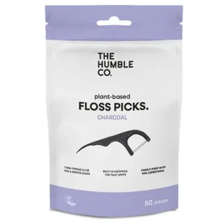 Produktfoto för The Humble Co. Humble Floss Picks Charcoal 50 st