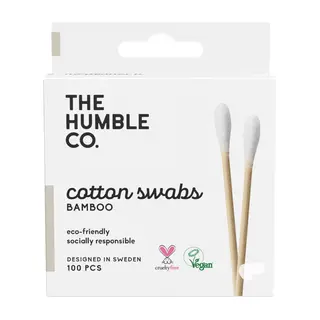 Produktfoto för The Humble Co. Humble Natural Cotton Bomullspinnar Vit 100 st