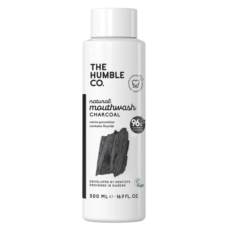 Bild 1 för The Humble Co. Humble Natural Mouthwash Charcoal 500 ml