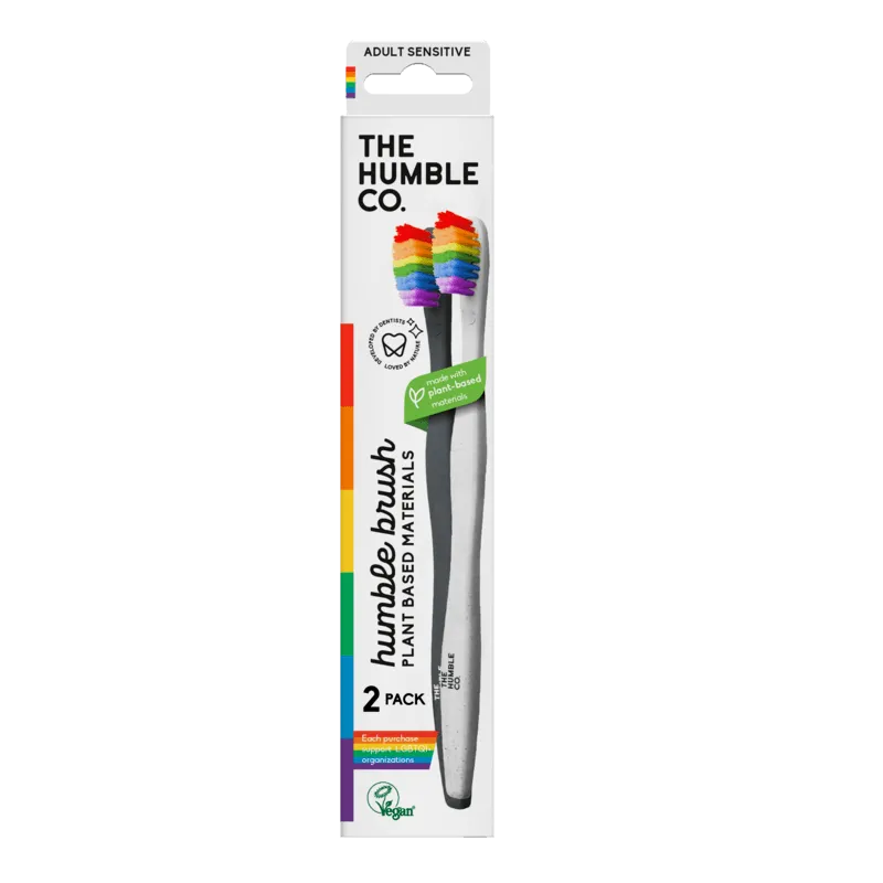 Bild 1 för The Humble Co. Humble Plant Based - Black/White handle Proud