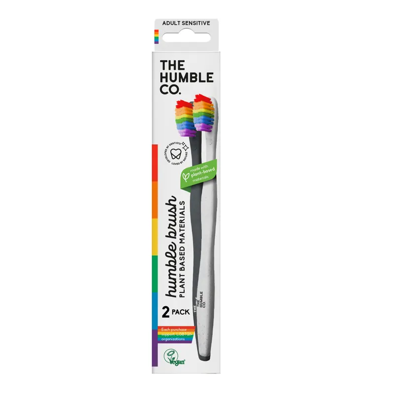 Bild 2 för The Humble Co. Humble Plant Based - Black/White handle Proud