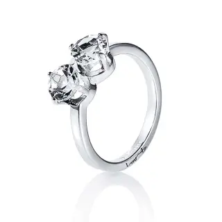 Produktfoto för The Mountain & I Ring Silver Crystal Quartz 15.00