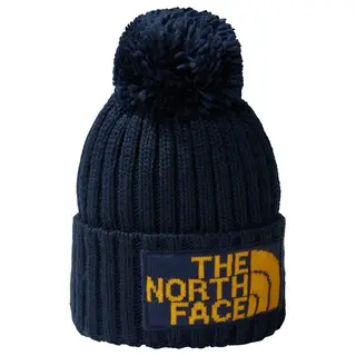 Produktfoto för The North Face - Blå pom Beanie - Heritage Ski Tuke Navy/Gold Pom @ Hatstore