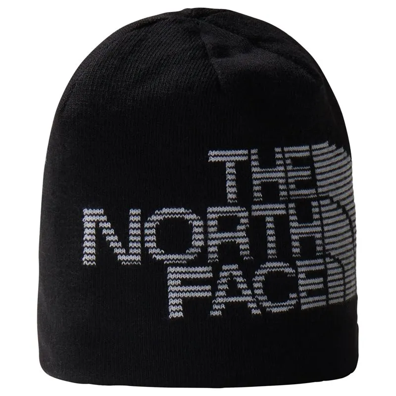 Bild 1 för The North Face - Svart traditionalbeanie Beanie - Reversible Highline Black/Black/White Beanie @ Hatstore