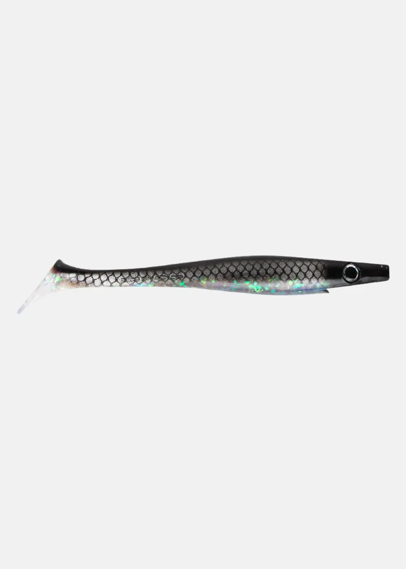 Bild 1 för The Pig Shad 23 cm fiskjigg Midnight Shiner