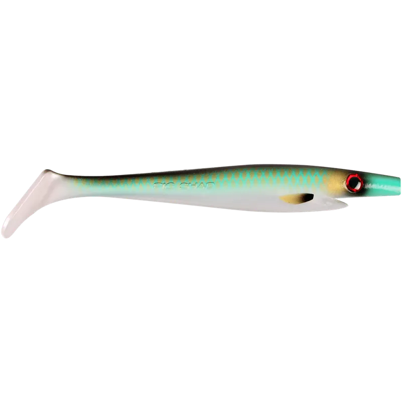 Bild 1 för The Pig Shad Jr 20 cm fiskjigg 2 kpl/pkt Golden Eye
