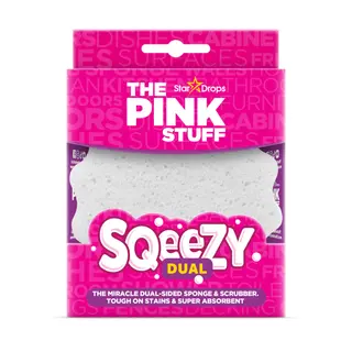 Produktfoto för The Pink Stuff Squeezy Dual Scrub/Sponge