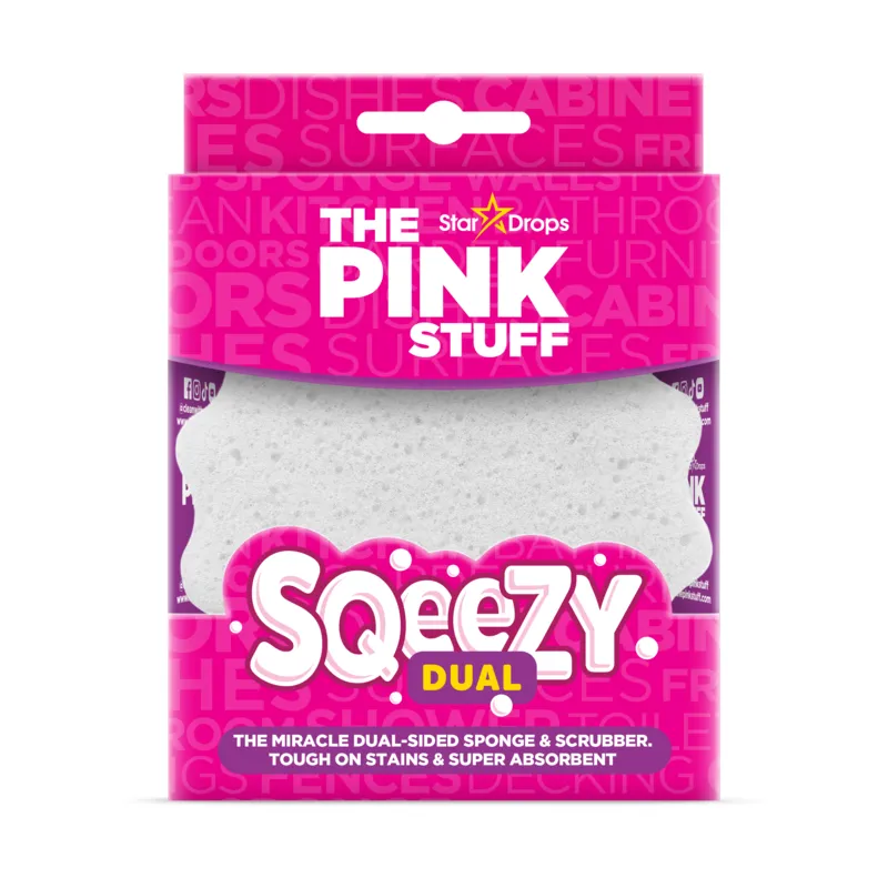 Bild 1 för The Pink Stuff Squeezy Dual Scrub/Sponge