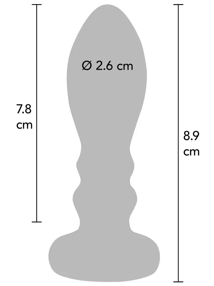Bild 2 för The Slider Vibrating Buttplug, Medium
