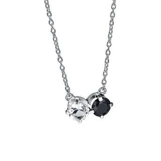Produktfoto för The Storm & I Halsband Silver Crystal Q./Onyx 40-45 cm