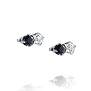Produktfoto för The Storm & I Örhänge Silver Crystal Quartz/Onyx