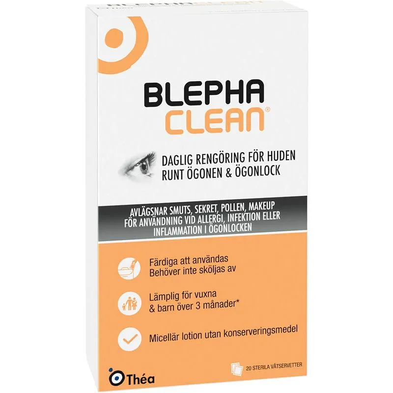 Bild 1 för Théa Blephaclean våtservetter 20 st
