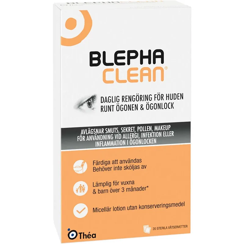 Bild 2 för Théa Blephaclean våtservetter 20 st