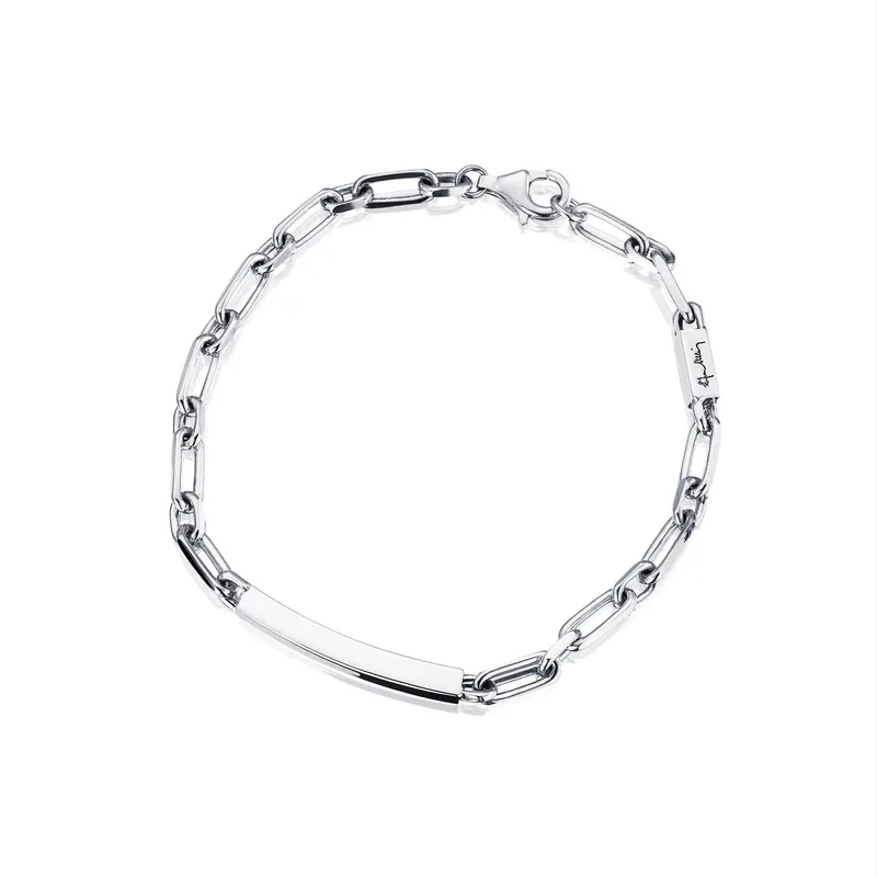 Alternativ bild 0 för Thin Silver Brace Armband Silver 20 cm