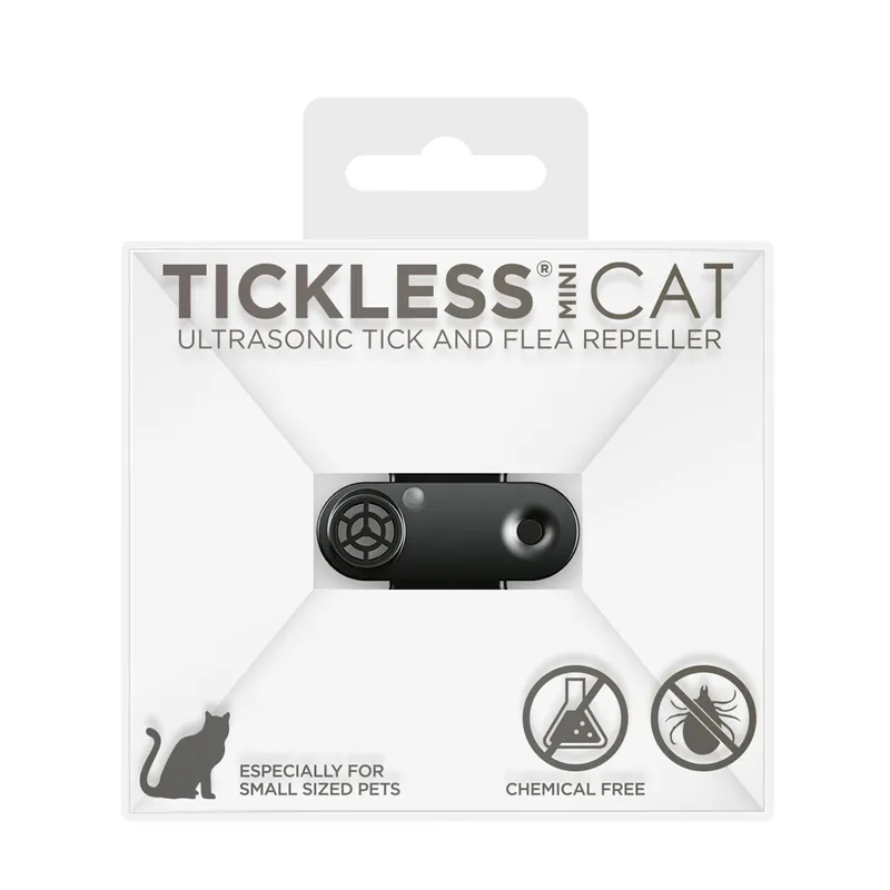 Bild 1 för Tickless Mini Cat Elektronisk Fästingavvisare (Svart)