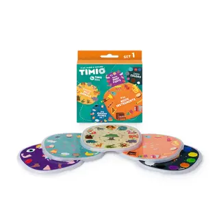 Produktfoto för TIMIO Disc Set 1 - Wild Animals Nursery Rhymes Colours Musical and Body Parts
