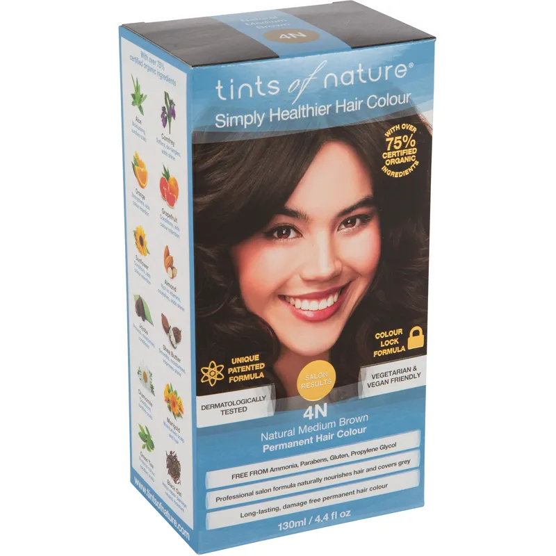 Bild 2 för Tints of Nature Natural Medium Brown 4N