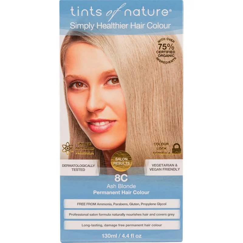 Bild 1 för Tints of Nature Permanent Hair Colour Ash Blonde 8C