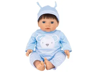 Produktfoto för Tiny Treasures TINY TREASURES, Blue Bear Doll, Brown Hair