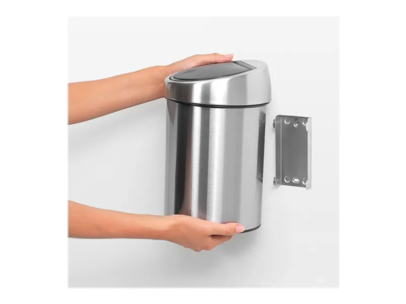 Alternativ bild 0 för Toalett-/avfallskorg Touch bin Brabantia 3 liter