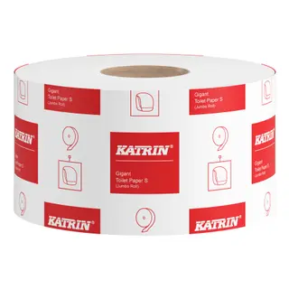 Produktfoto för Toalettpapper katrin 117873 basic gigant s förpackning med 12 rullar