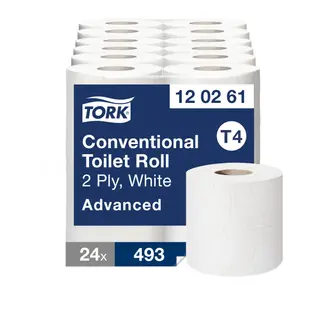 Produktfoto för TOALETTPAPPER TORK ADVANCED EXTRA LÅNG | Beijerbygg Byggmaterial