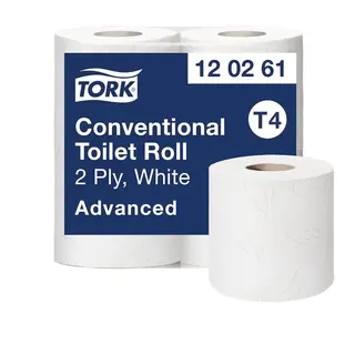 Produktfoto för TOALETTPAPPER TORK ADVANCED EXTRA LÅNG | Beijerbygg Byggmaterial