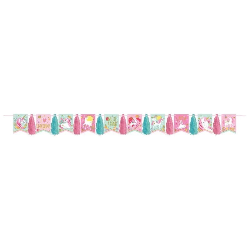 Alternativ bild 0 för Tofs-banderoll Unicorn Magic 1300 cm