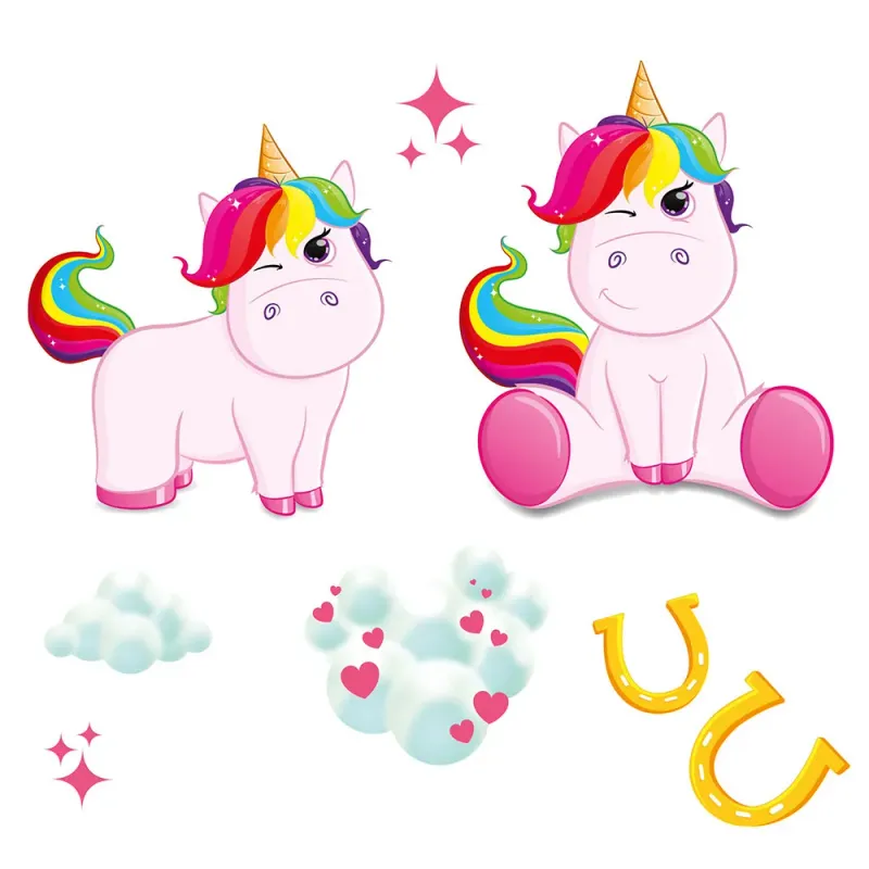 Bild 4 för Toi-Toys Wall deco stickers unicorn