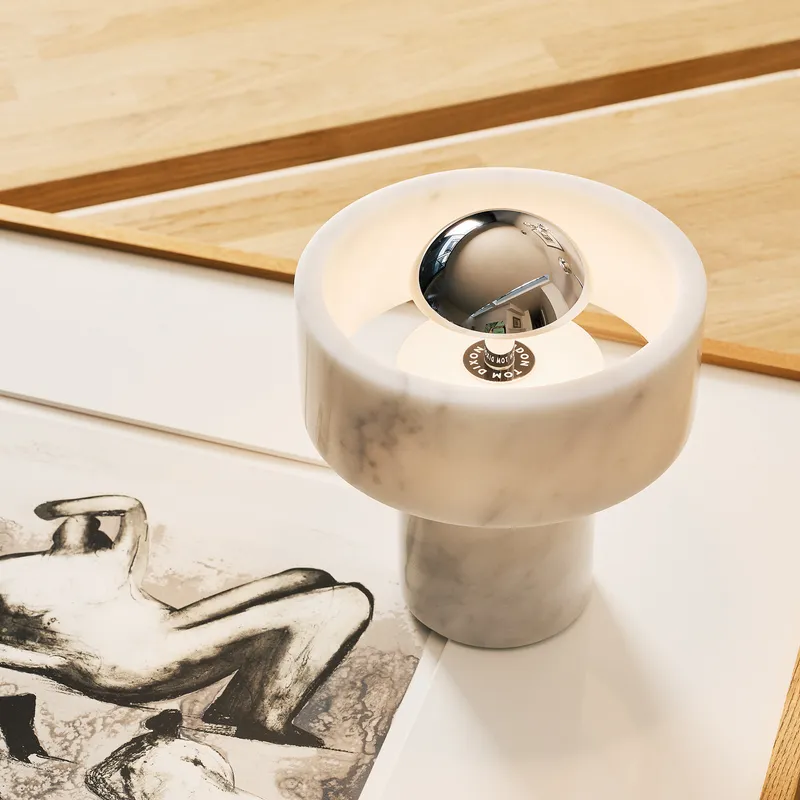 Bild 3 för Tom Dixon - Stone Portable Bordslampa Silver Tom Dixon