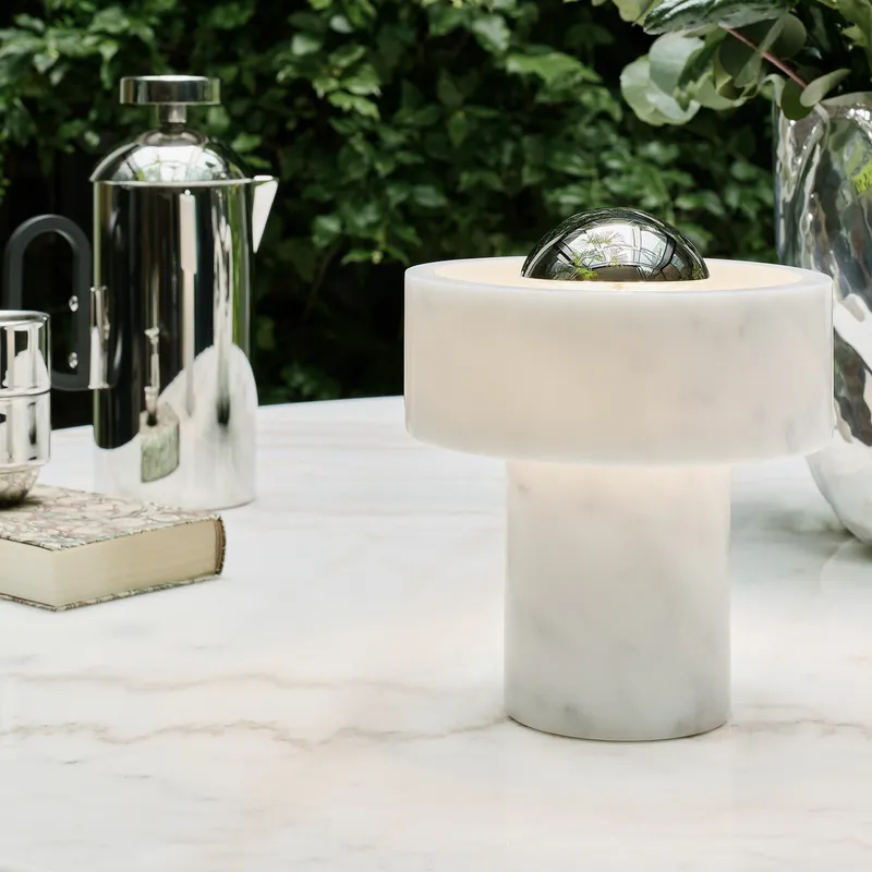 Bild 4 för Tom Dixon - Stone Portable Bordslampa Silver Tom Dixon