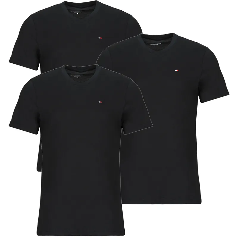 Bild 2 för Tommy Hilfiger 3P Signature Embroidery T-Shirt Svart bomull XX-Large Herr