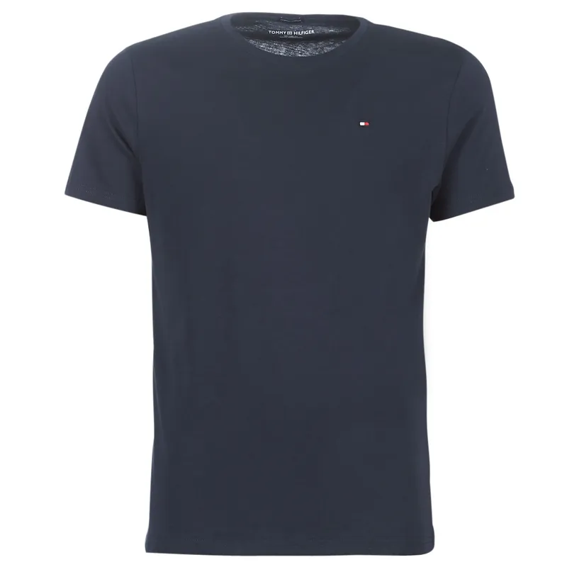 Bild 2 för Tommy Hilfiger Cotton Icon Crew Neck SS Marin ekologisk bomull Small Herr