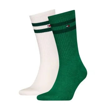 Alternativ bild 0 för Tommy Hilfiger Strumpor 2P Men Mouline Sport Socks Vit/Grön Strl 43/46 Herr