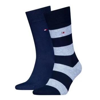 Alternativ bild 0 för Tommy Hilfiger Strumpor 2P Men Rugby Sock Blå/Ljusblå Strl 43/46 Herr