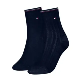 Produktfoto för Tommy Hilfiger Strumpor 2P Women Shine Short Socks Marin Strl 35/38 Dam
