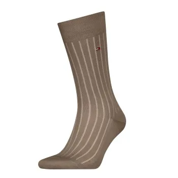 Alternativ bild 0 för Tommy Hilfiger Strumpor Premium Rib Crew Socks Brun Strl 47/48 Herr